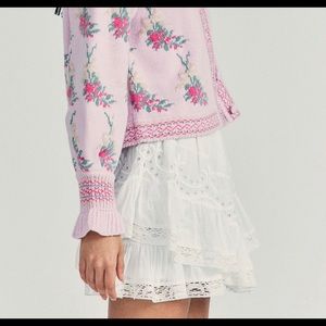 LoveshackFancy Briella Mini Skirt Sz. P NWT